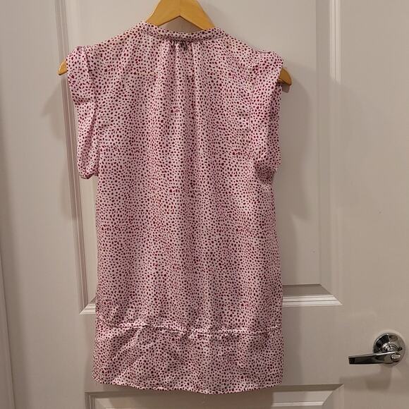 LOFT Animal Print Ruffle Blouse Size M EUC - Picture 4 of 4